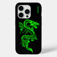 Neon Green Dragon Custom iPhone 5 Case