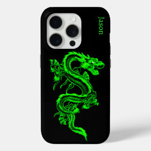 Neon Green Dragon Custom iPhone 5 Case