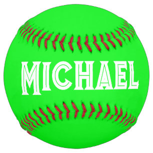 Neon Green Elegant Name Colour Plain Bright Softball