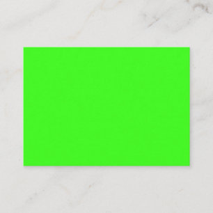 Neon Green Flat Place Card – Customisable