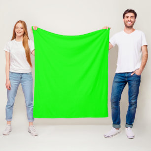 Neon Green Fleece Blanket