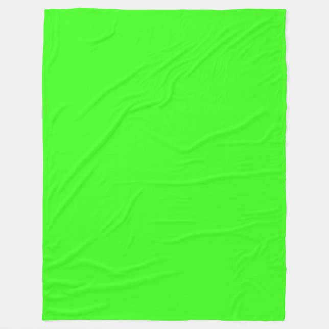 Neon Green Fleece Blanket (Front)