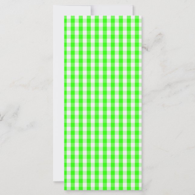 Neon Green Gingham Pattern by Shirley Taylor (Front)