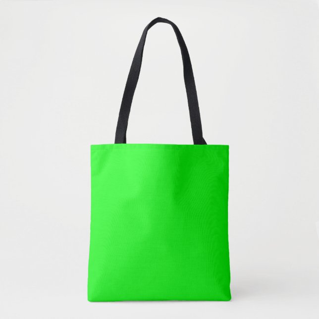 Neon green hex code 00FF00 Tote Bag (Front)