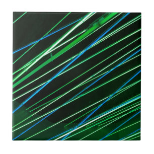 neon green lines tile