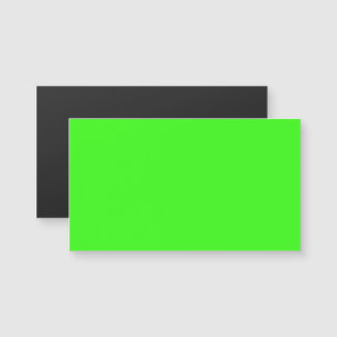 Neon Green Magnetic Business Card