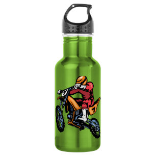 Neon Green Motocross 532 Ml Water Bottle