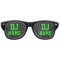 Neon green party Deejay name shades for DJ