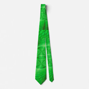 neon green radiation tie