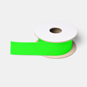 Neon Green Satin Ribbon