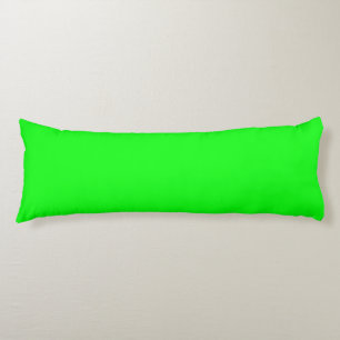 neon green screen, bright solid colour cool body cushion