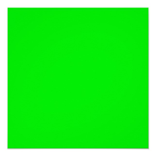 neon green screen, bright solid zoom background poster (Front)