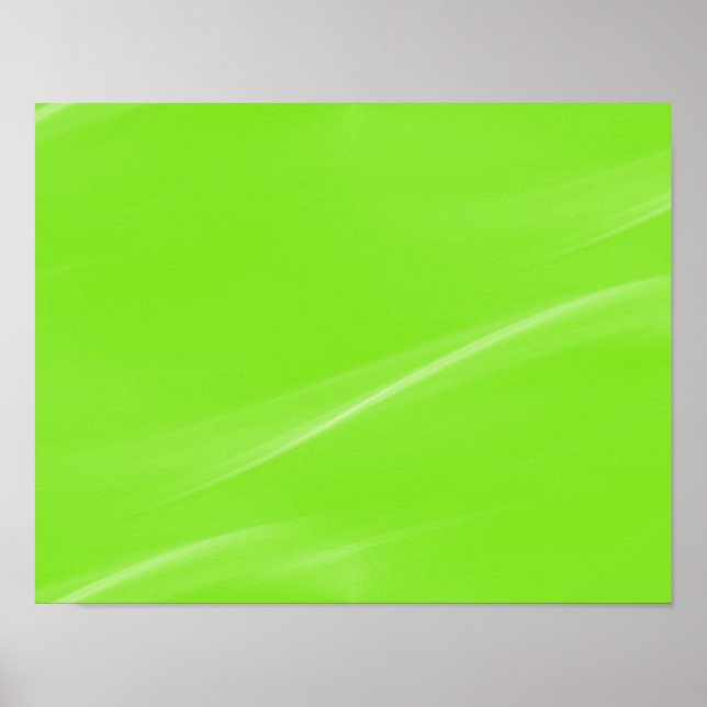 NEON GREEN SEAMLESS ABSTRACT WAVE BACKGROUNDS WALL POSTER (Front)