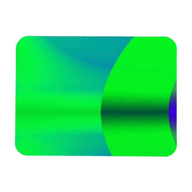 Neon Green Shadow Magnet (Horizontal)