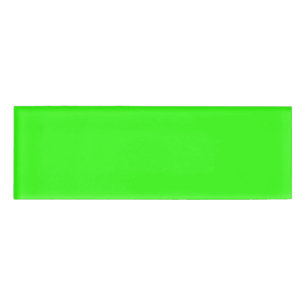 Neon Green Slim Name Tag Badge
