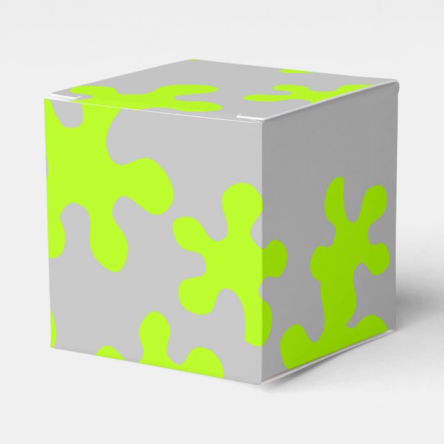 neon green slime grey fun kids gift favour box (Front Side)