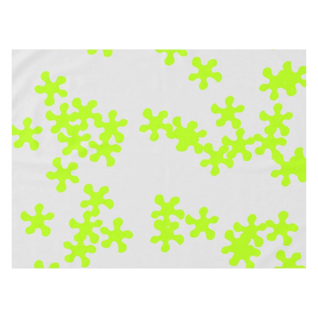 neon green slime grey fun kids tablecloth (Front (Horizontal))