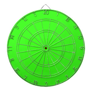 Neon Green Solid Color Dartboard