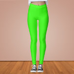 Neon Green Solid Color Leggings<br><div class="desc">Neon Green Solid Color. A vibrant,  eye-catching color that evokes energy,  excitement,  and growth. Ideal for those looking to make a statement. This vivid and versatile color has a modern and edgy vibe. Its bright,  energetic hue is sure to make a lasting impression.</div>