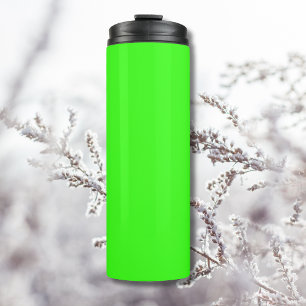 Neon Green Solid Colour   Classic Thermal Tumbler