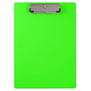 Neon Green Solid Colour Clipboard