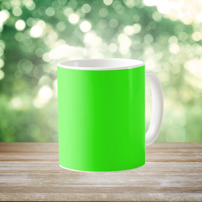 Neon Green Solid Colour Coffee Mug (Creator Uploaded)