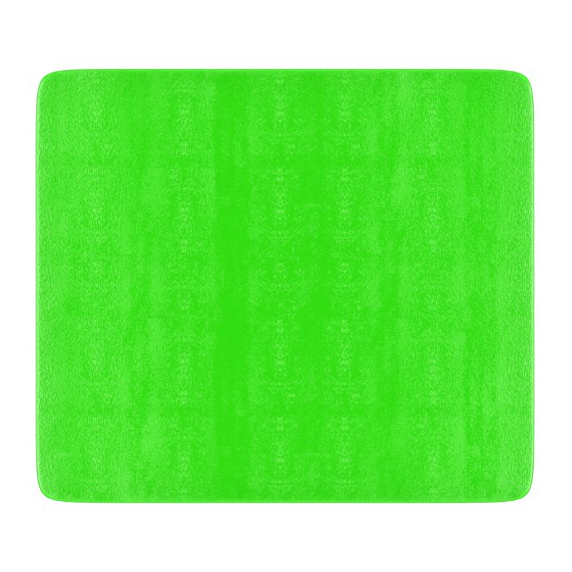 Neon Green Solid Colour Cutting Board (Front)