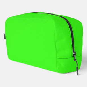 Neon Green Solid Colour Dopp Kit