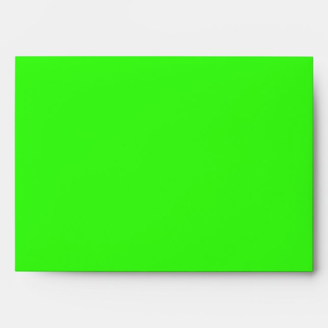 Neon Green Solid Colour Envelope (Front)