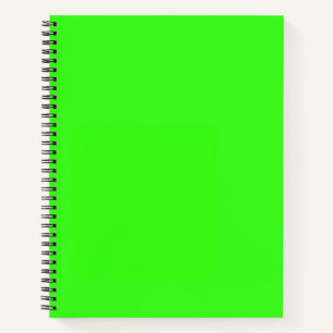 Neon Green Solid Colour  Notebook