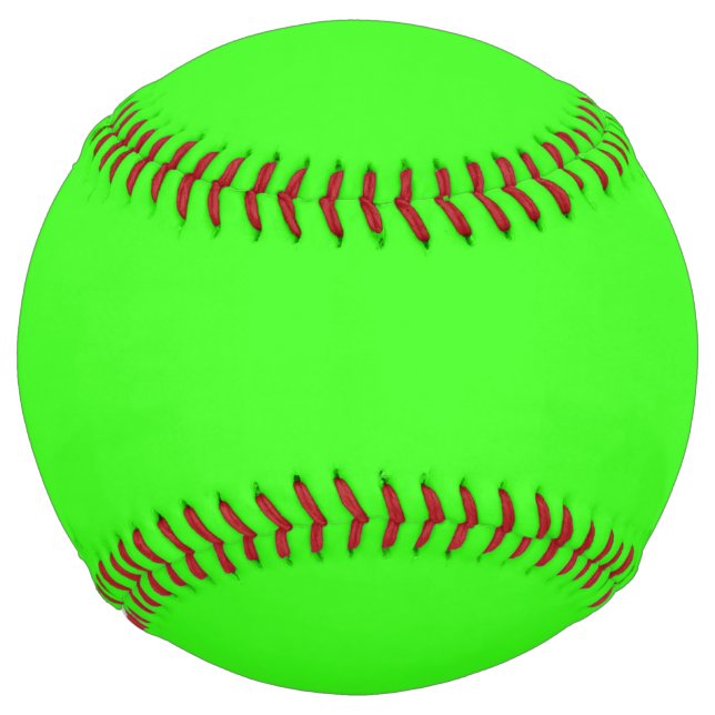 Neon Green Solid Colour Softball (Front)