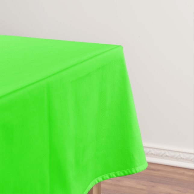 Neon Green Solid Colour  Tablecloth (In Situ)