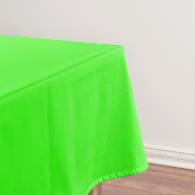Neon Green Solid Colour Tablecloth (In Situ)