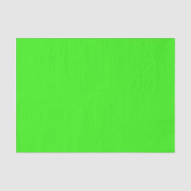 Neon Green Solid Colour Tissue Paper (Front)