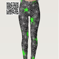 Neon Green Spider And Web