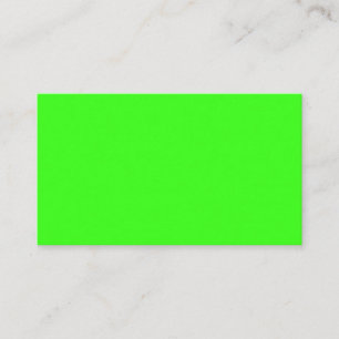 Neon Green Standard Business Card