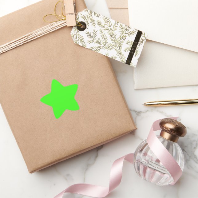 Neon Green Star Sticker (Gifting)