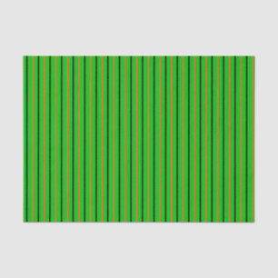 Neon Green with Orange & Black Stripes Tissue Paper
