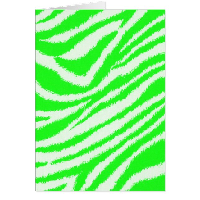 Neon Green Zebra Pattern (Front)