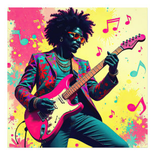 Neon Groove Collective — Psykedelisk Konst & Musik Photo Print