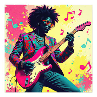 Neon Groove Collective — Psykedelisk Konst & Musik Photo Print