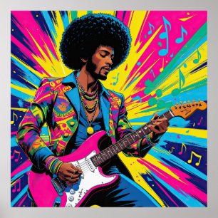 Neon Groove Collective — Psykedelisk Konst & Musik Poster