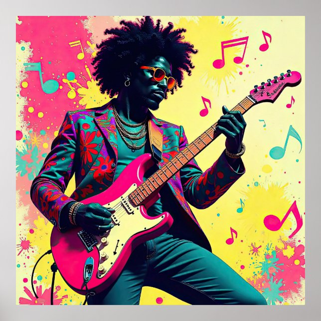 Neon Groove Collective — Psykedelisk Konst & Musik Poster (Front)