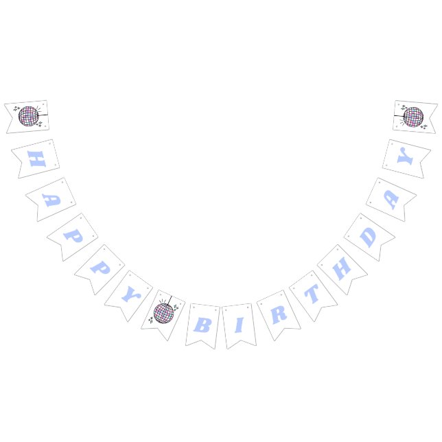 Neon Groovy Disco Ball Bunting (All)