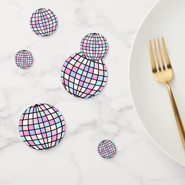 Neon Groovy Disco Ball Confetti (Group)