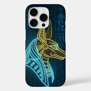 Neon Guardian: Anubis Awakens iPhone 16 Pro Case