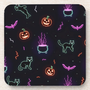 Neon Halloween Coasters