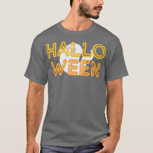 Neon Halloween Happy Ghost Holiday Design T-Shirt
