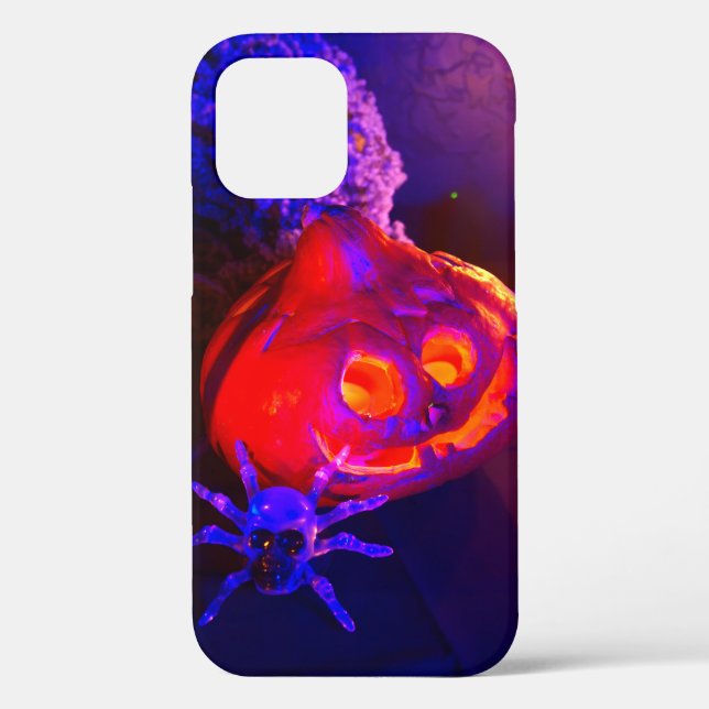 Neon Halloween pumpkins Case-Mate iPhone Case (Back)