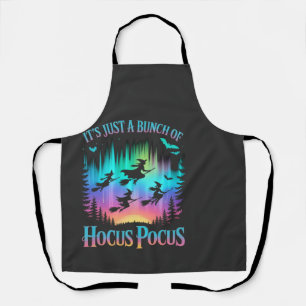 Neon Halloween Witches Png Apron
